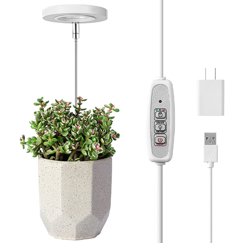 Plant Grow Light Full Spectrum - Lampu LED Angel Ring Dimmable dengan