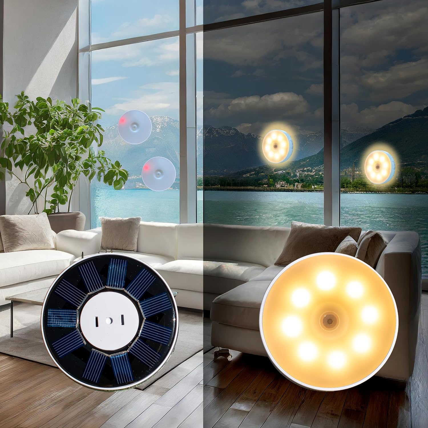 Smart Garden Solar Lights - Lampu Malam Sensor Gerak Lampu Taman