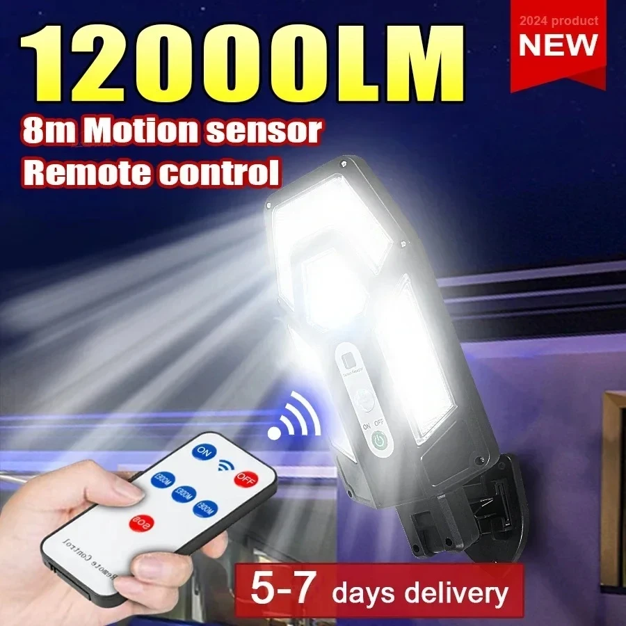 Smart Garden Solar Lights - Lampu Dinding Tenaga Surya 12000LM yang