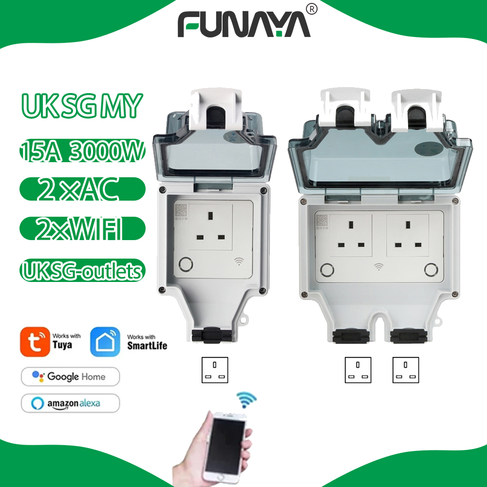 Smart Garden Uk - Tuya WIFI Soket Luar Ruangan Pintar