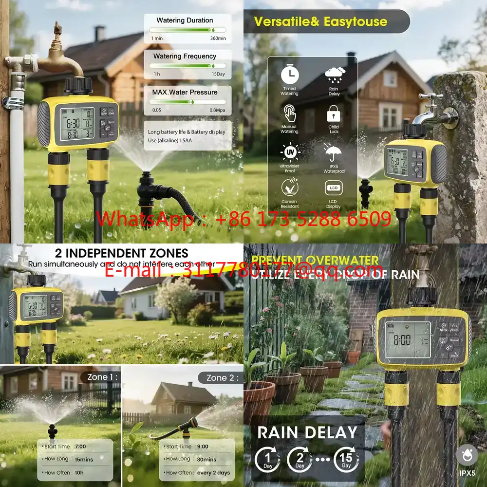 Smart Garden Irrigation System - WAP01 Pengatur Waktu Irigasi Taman Layar