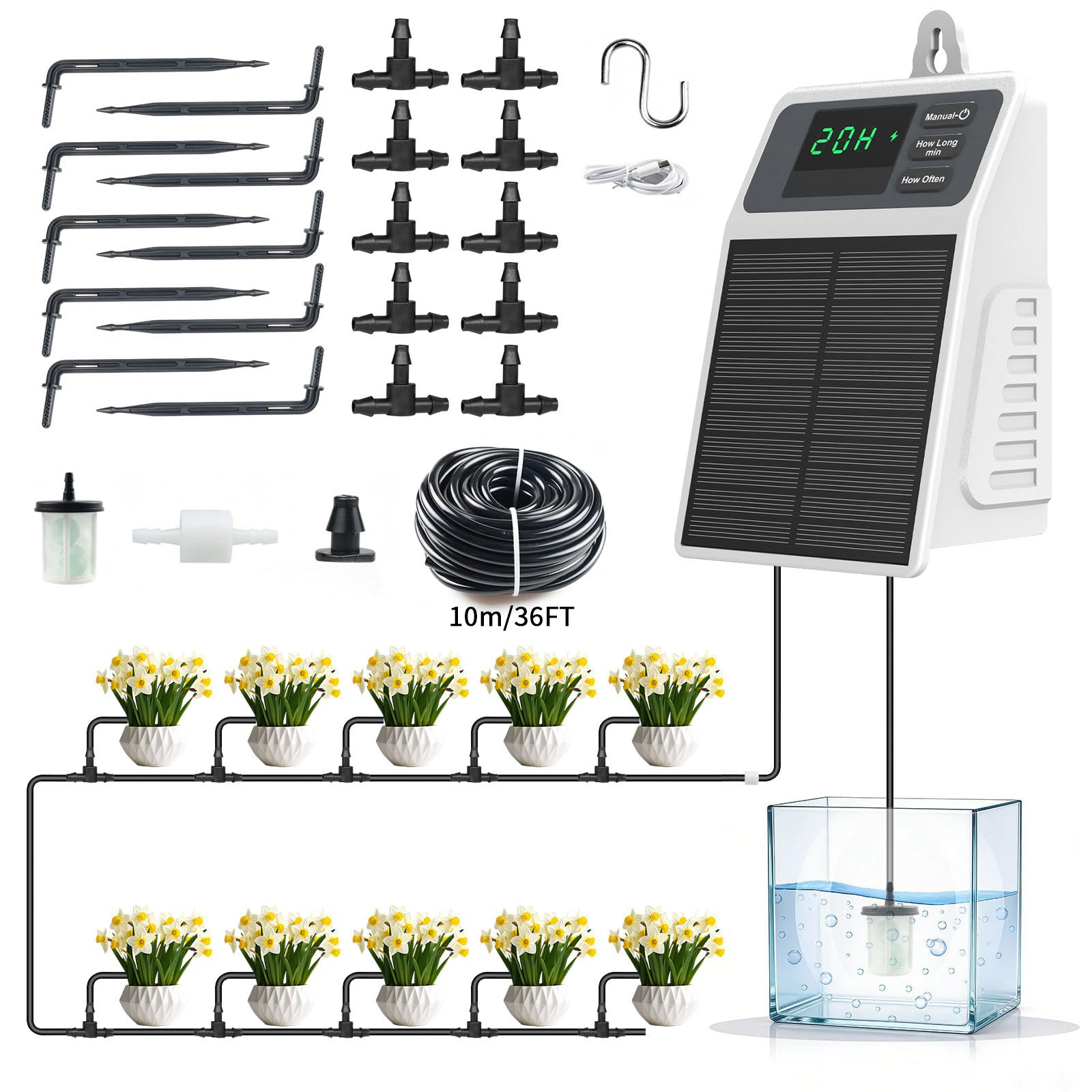 Smart Garden Project - Sistem Irigasi Tetes Tenaga Surya yang