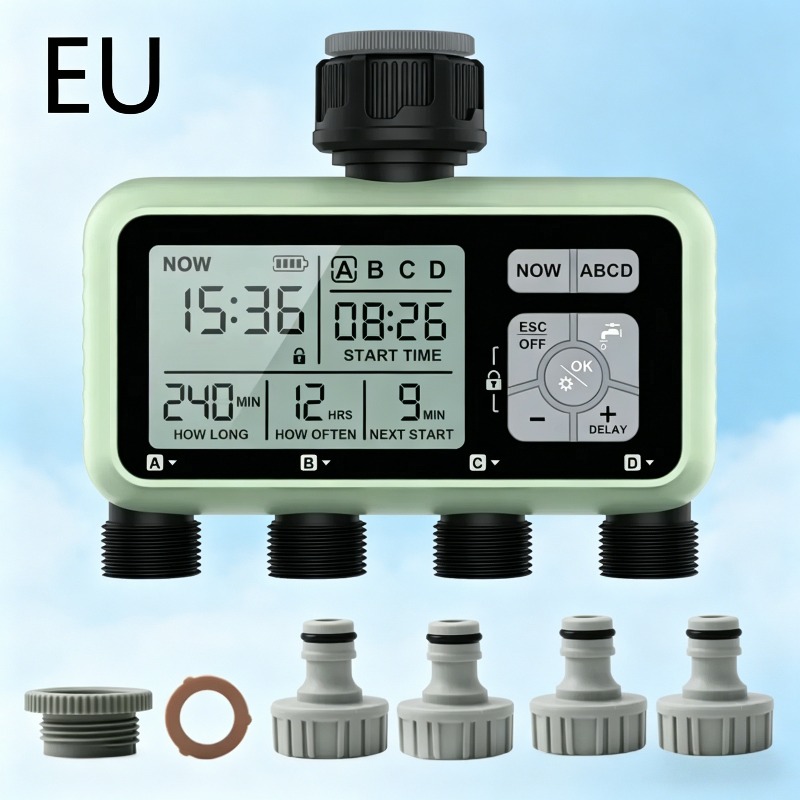Smart Garden Project - Timer Penyiraman Taman Digital 4 Outlet