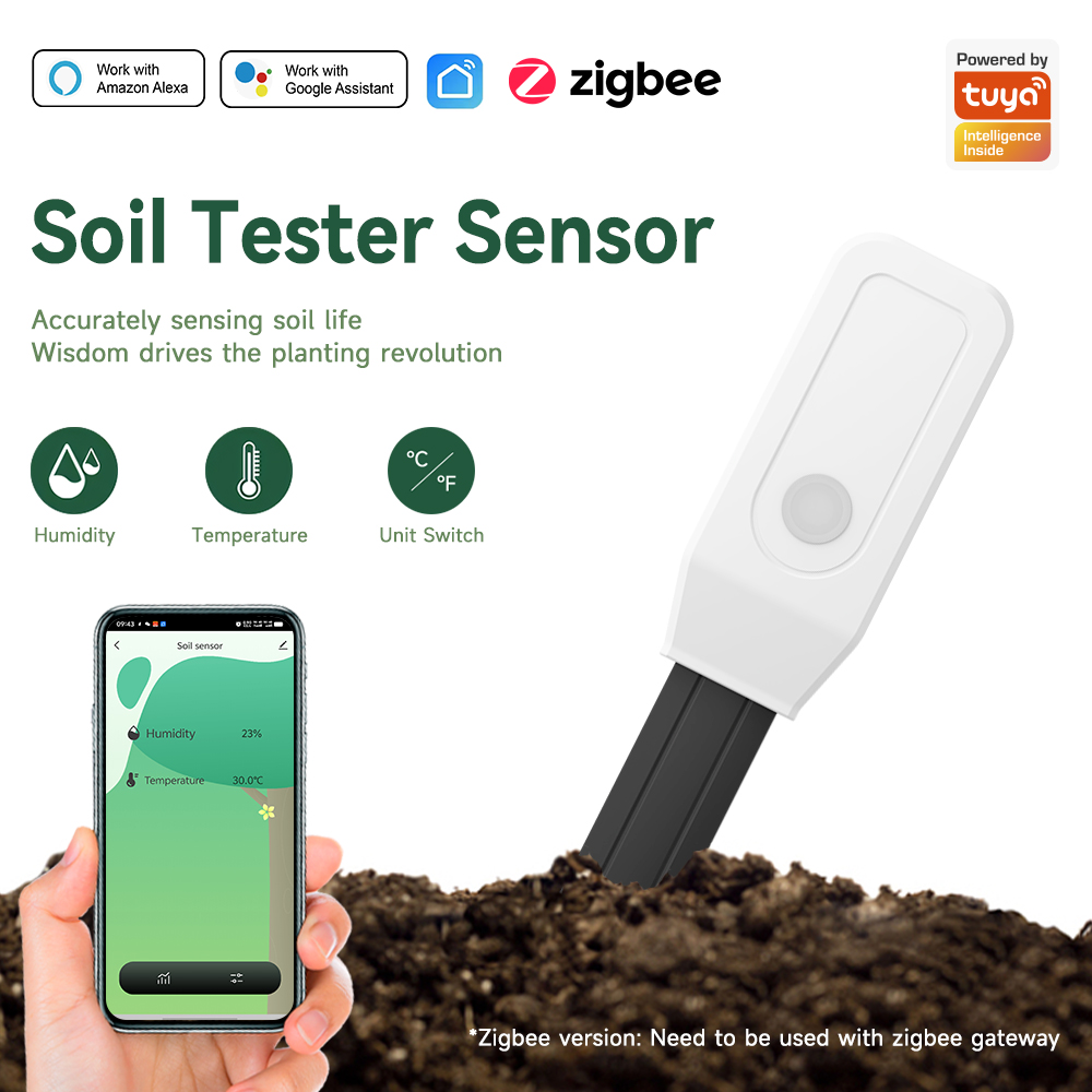iHseno Tuya Zigbee Penguji Tan - Smart Garden Zigbee ulasan dan harga
