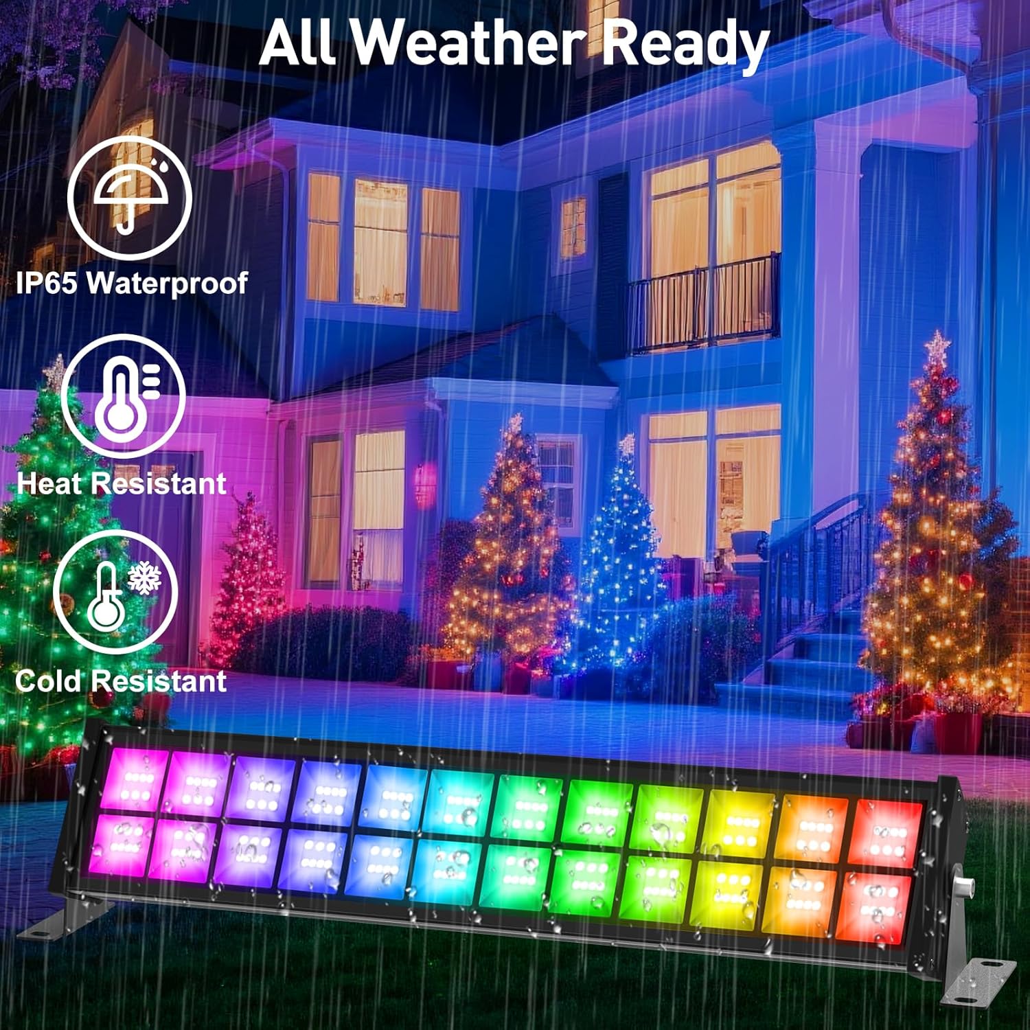 Lampu Sorot LED RGB 50/72W den - Smart Garden Uk ulasan dan harga