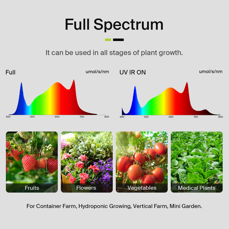 Lampu LED Spektrum Penuh Flexs - Plant Grow Light Full Spectrum ulasan dan harga