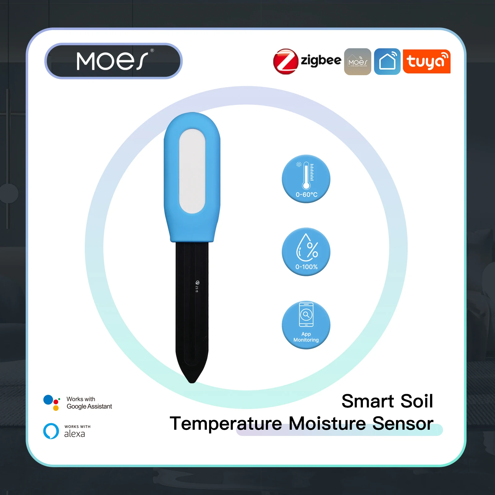MOES Smart ZigBee pengukur suh - Smart Garden Zigbee ulasan dan harga