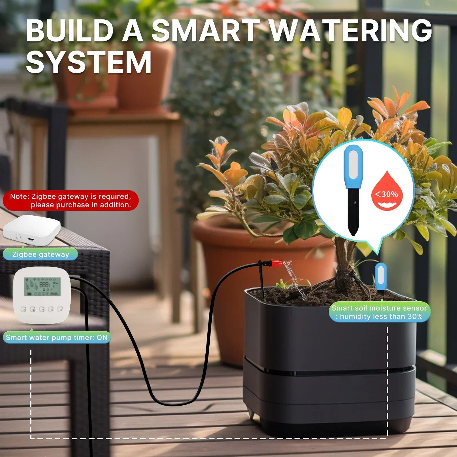 MOES Smart ZigBee pengukur suh - Smart Garden Zigbee ulasan dan harga