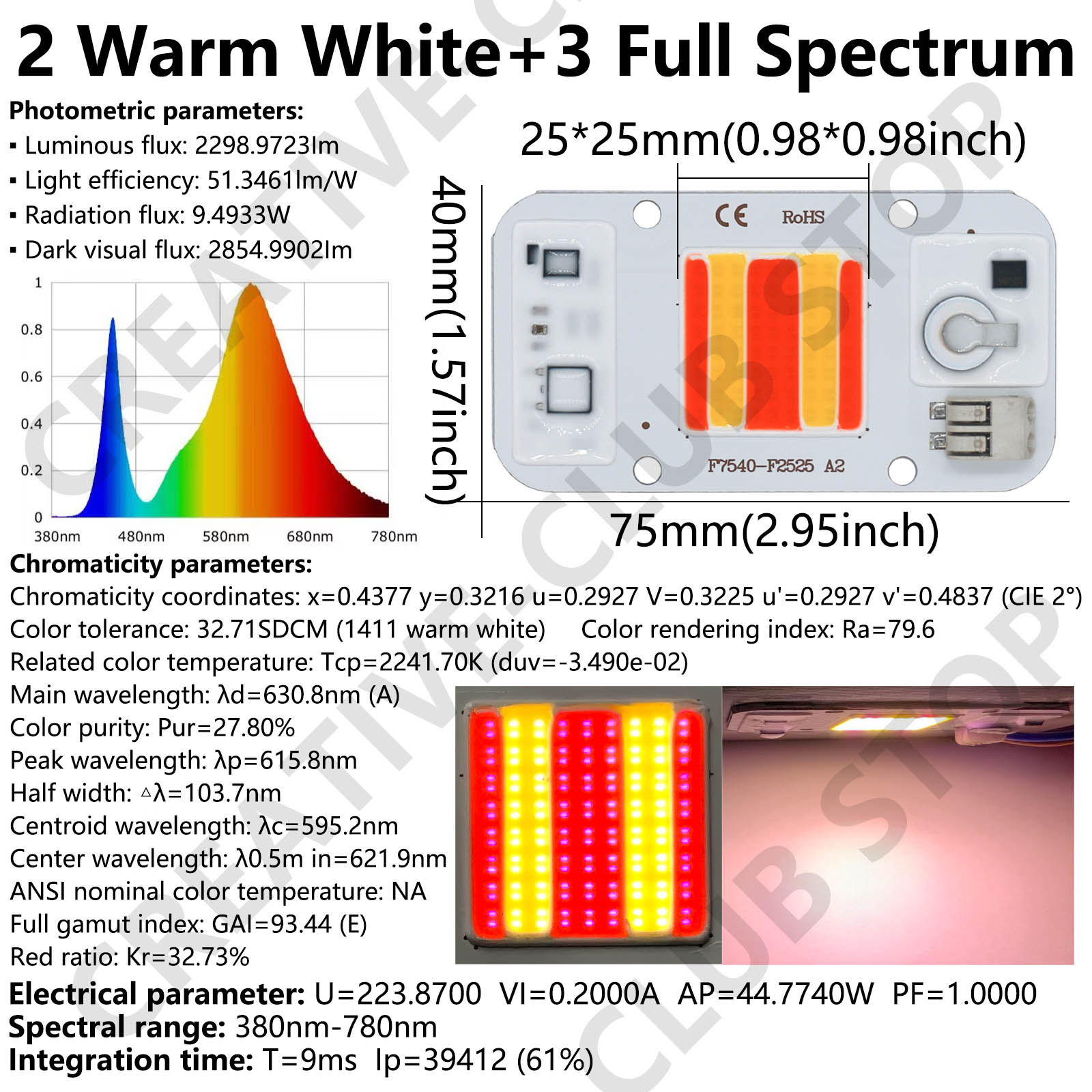 50W LED CIP COB pengelasan Gra - Plant Grow Light Full Spectrum ulasan dan harga