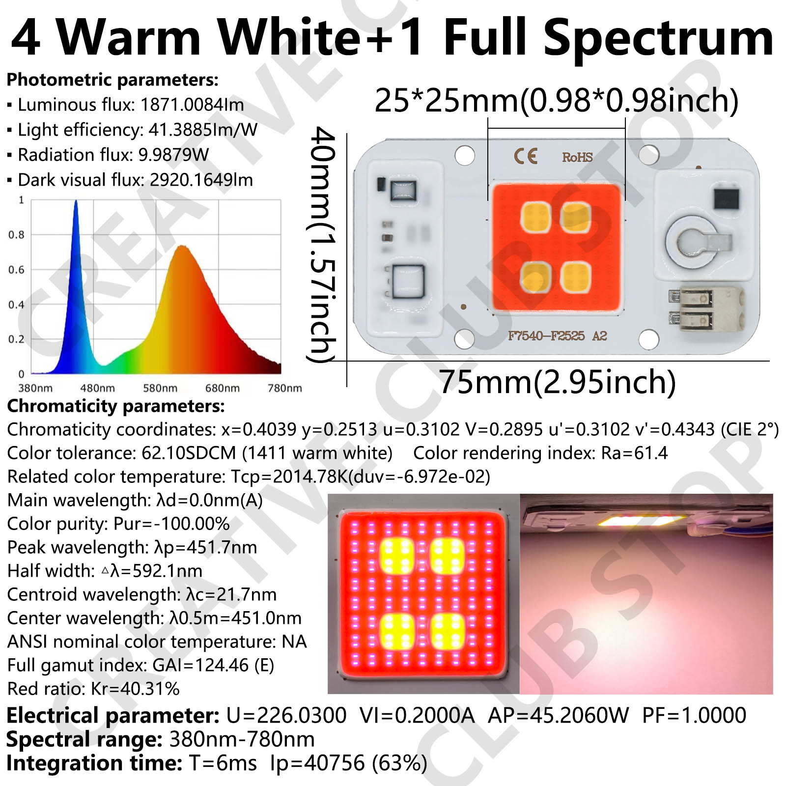 50W LED CIP COB pengelasan Gra - Plant Grow Light Full Spectrum ulasan dan harga