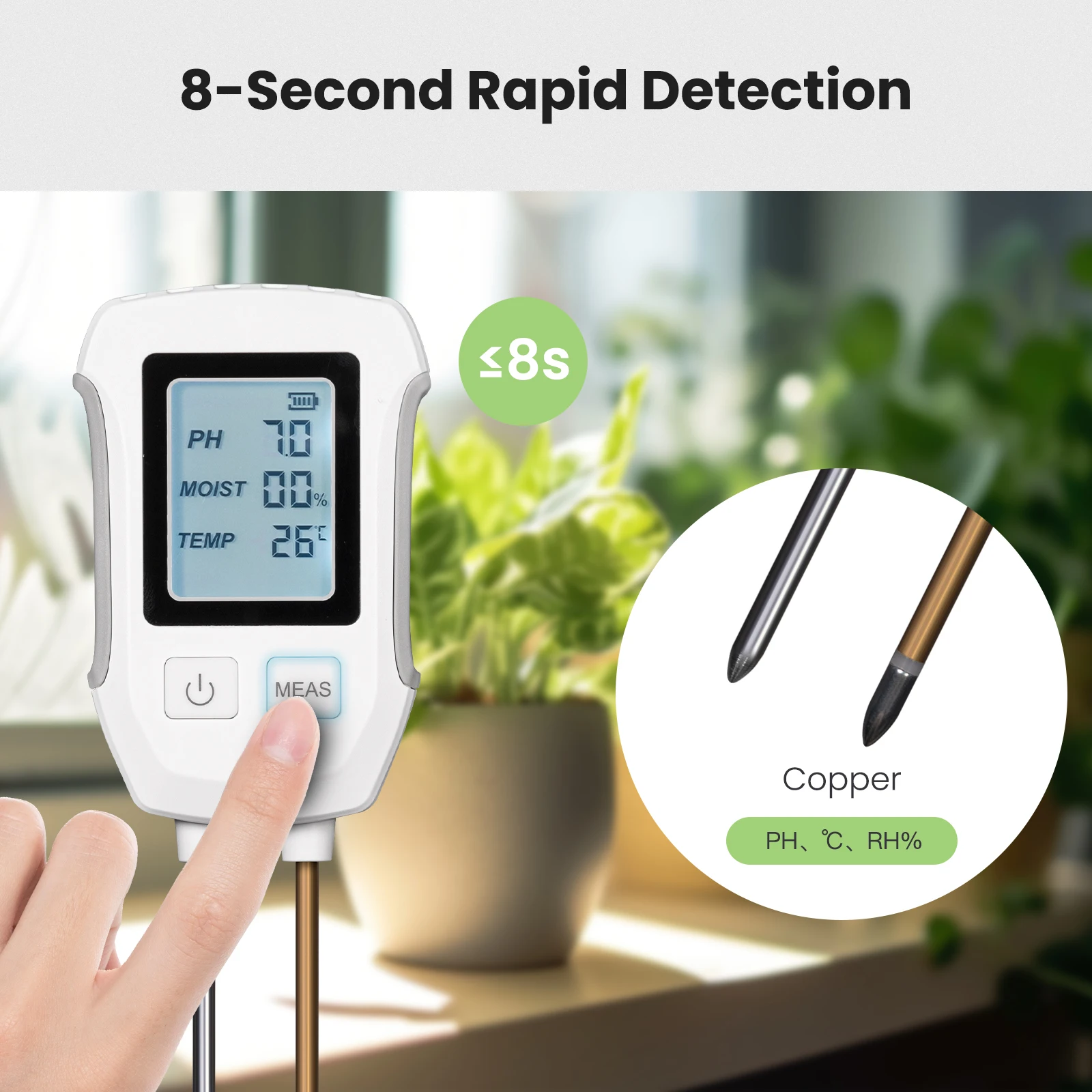 MOES penguji PH 3 in 1 layar L - Garden Weather Station ulasan dan harga