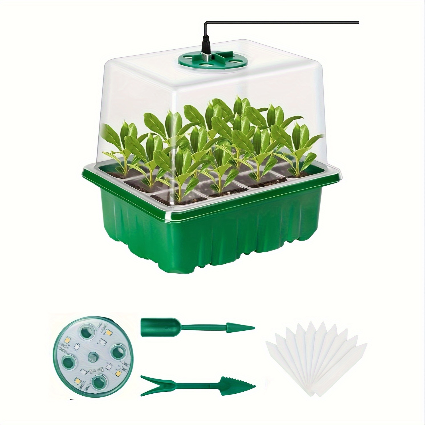 Kit Pemula Bibit - 1/2/3 Set,  - Plant Grow Light Full Spectrum ulasan dan harga