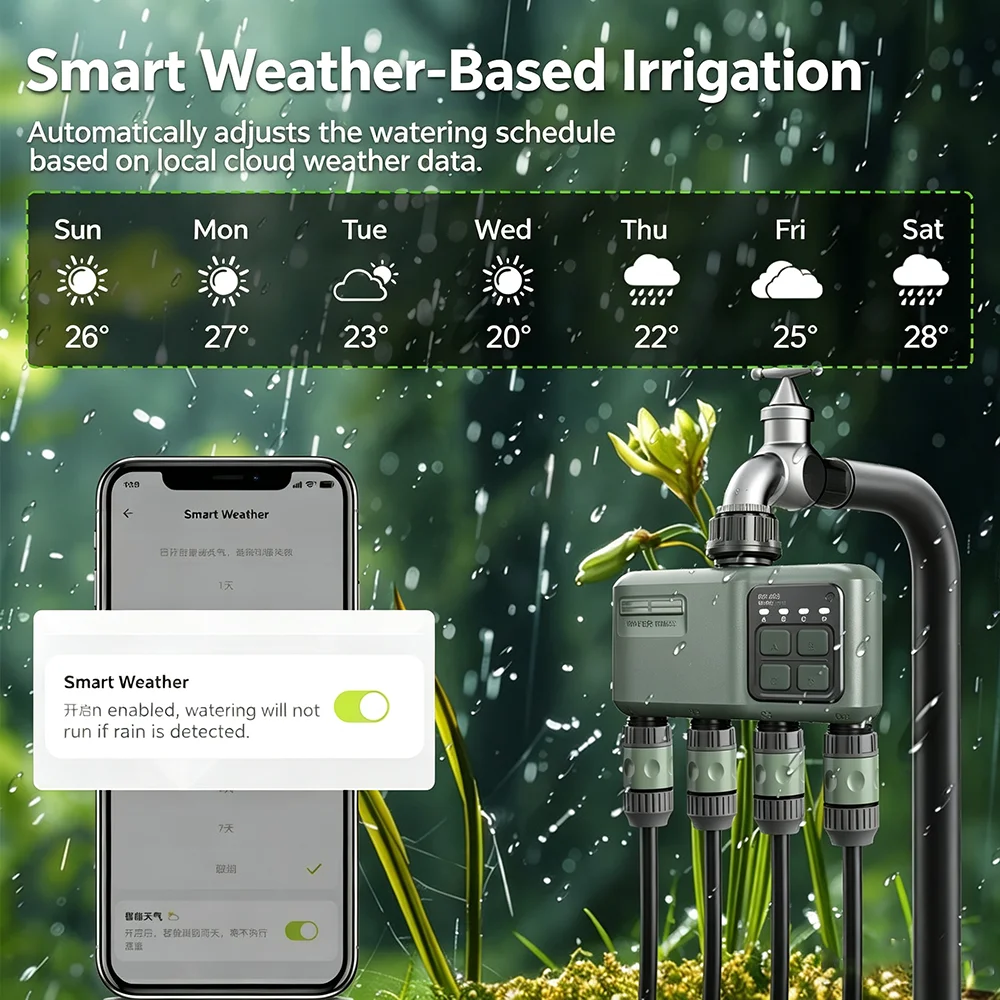 Pengatur Waktu Penyiraman Tama - Smart Garden Tools ulasan dan harga