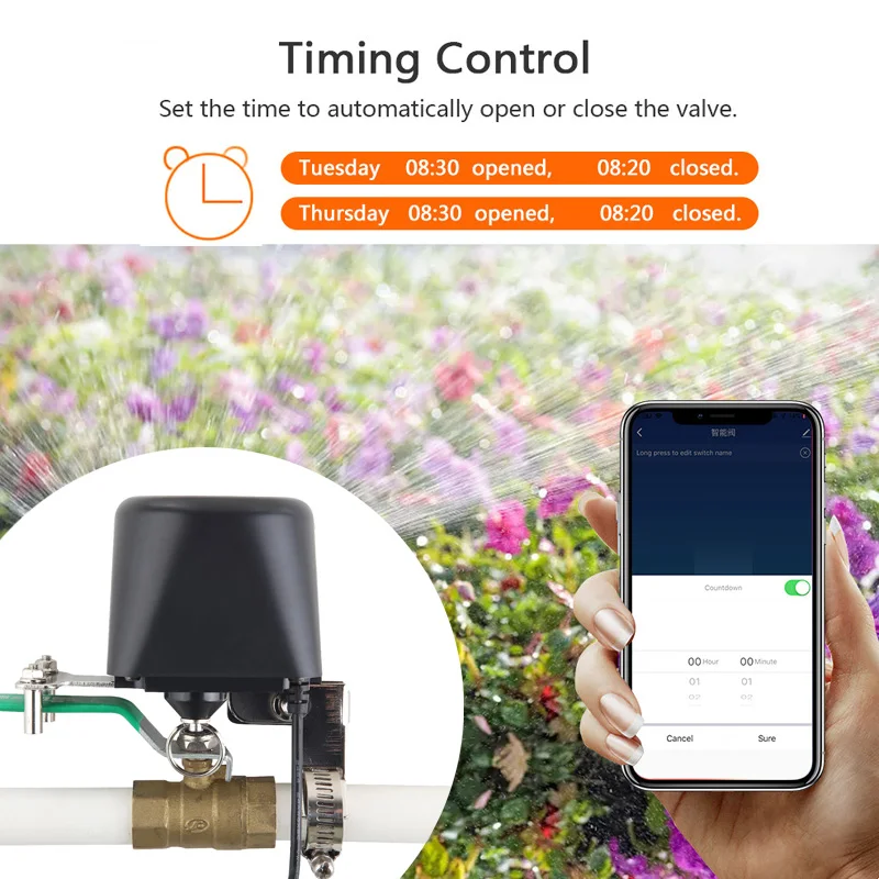 Katup Air WiFi Pintar Zigbee,  - Smart Garden Zigbee ulasan dan harga