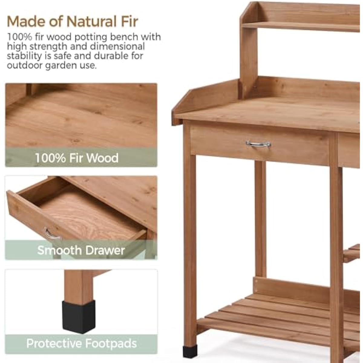 Stasiun Berkebun Kayu Fir Rust - Garden Weather Station ulasan dan harga