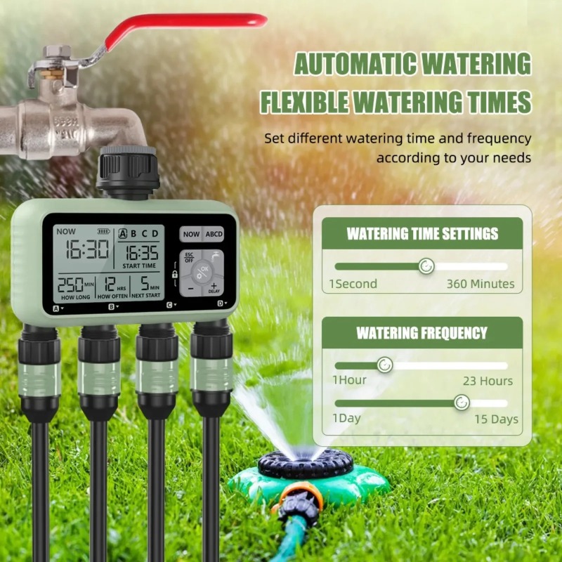 Timer Penyiraman Taman Digital - Smart Garden Project ulasan dan harga